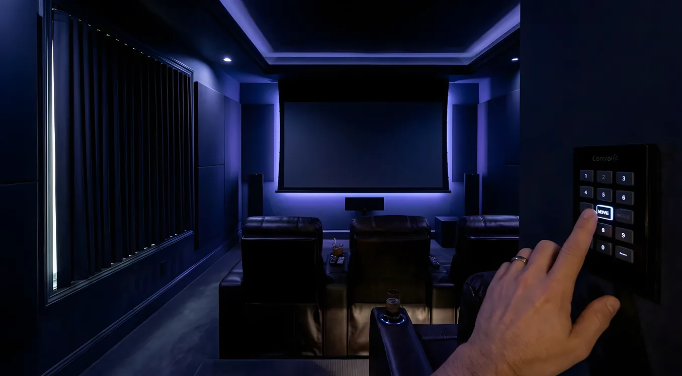Media Room Automation: One-Button Movie Night
